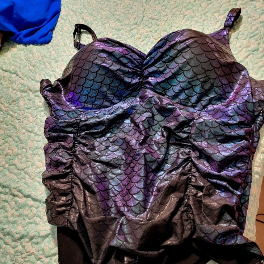 A size 5 torrid mermaid one piece swimsuit